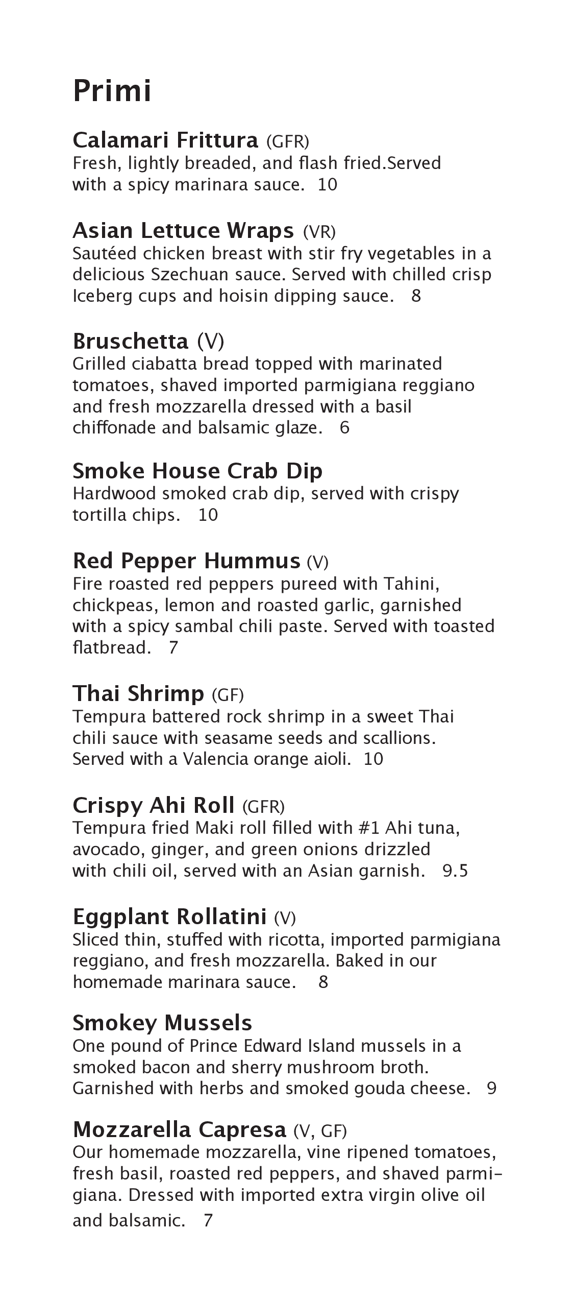 Menu at Michael Alberini's pub & bar, Youngstown, Boardman Poland Rd