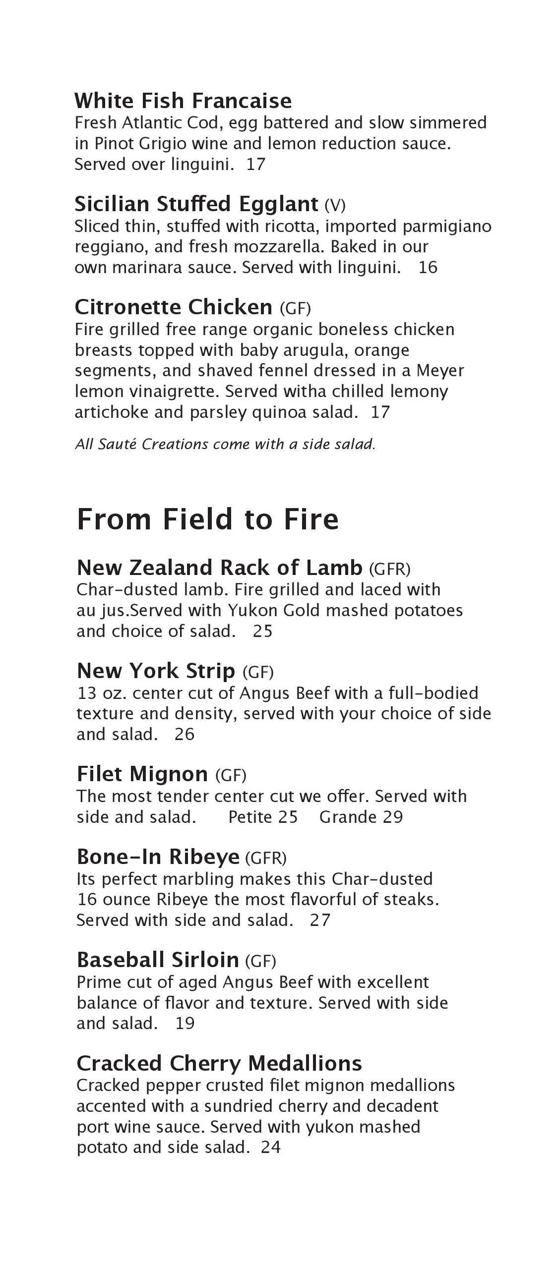 Menu at Michael Alberini's pub & bar, Youngstown, Boardman Poland Rd