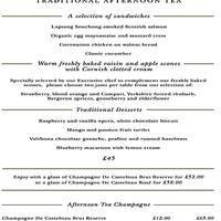 Winter Garden The Landmark London Menu