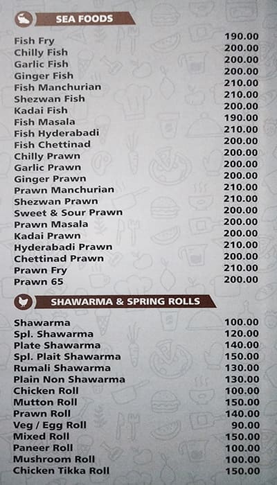 Little Hut menu