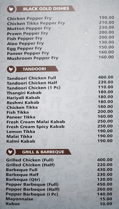 Little Hut menu