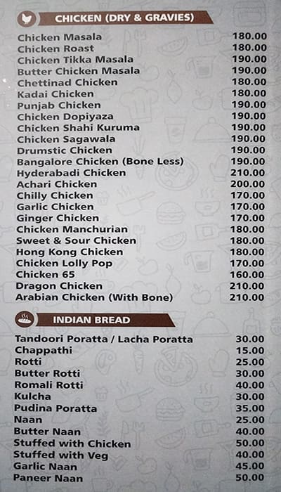 Little Hut menu