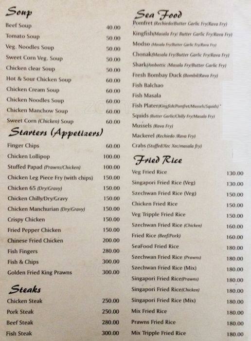 George Restaurant & Bar Menu - Zomato
