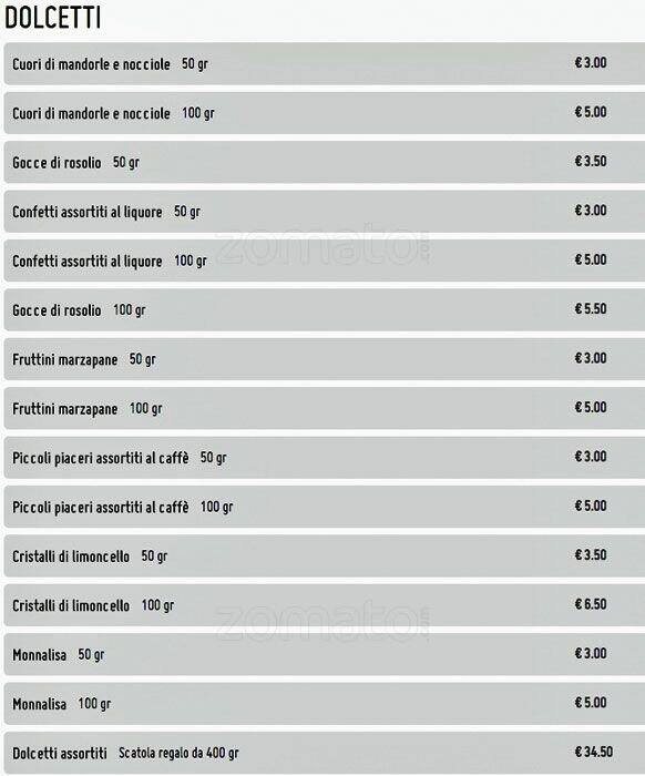 Menu di Pulia 