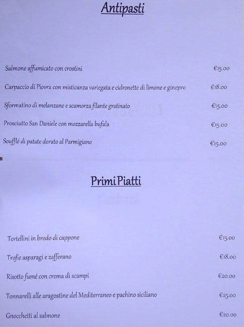Menu di Vudabar - Champagneria 