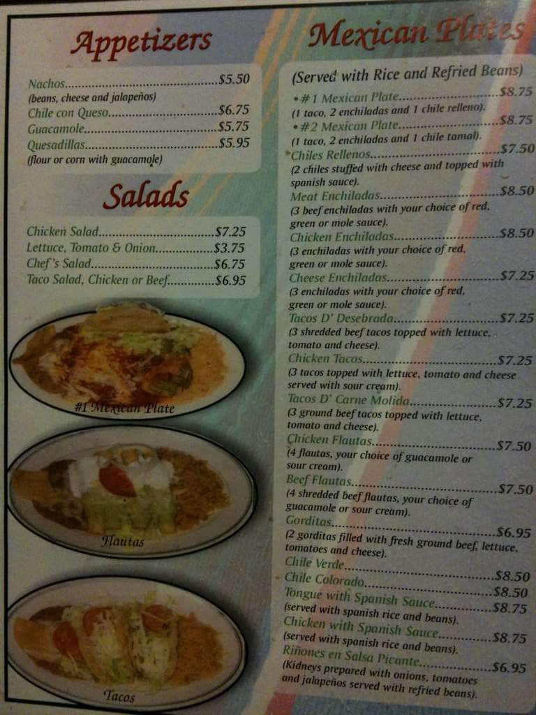 Dominguez Mexican Food Restaurant Menu Urbanspoon Zomato Dominguez Mexican Food Restaurant Eastside Menu