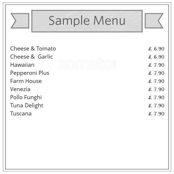 Britannia Pizza Menu, Menu for Britannia Pizza, Blackley, Manchester