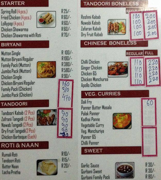 Kabab Inn Menu, Menu for Kabab Inn, Himayath Nagar, Hyderabad Zomato