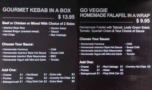 Carta de Eat Istanbul