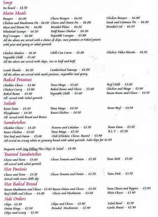 The Old Grapes Menu, Menu for The Old Grapes, Spinningfields, Manchester Zomato UK