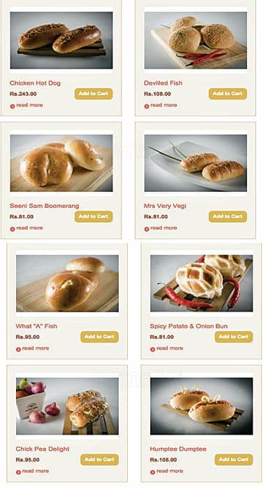 Carta de BreadTalk - Lipton