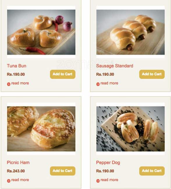 Carta de BreadTalk - Lipton