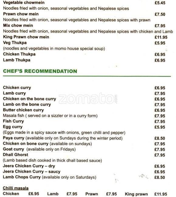 Menu at Panthers pub & bar, Wembley