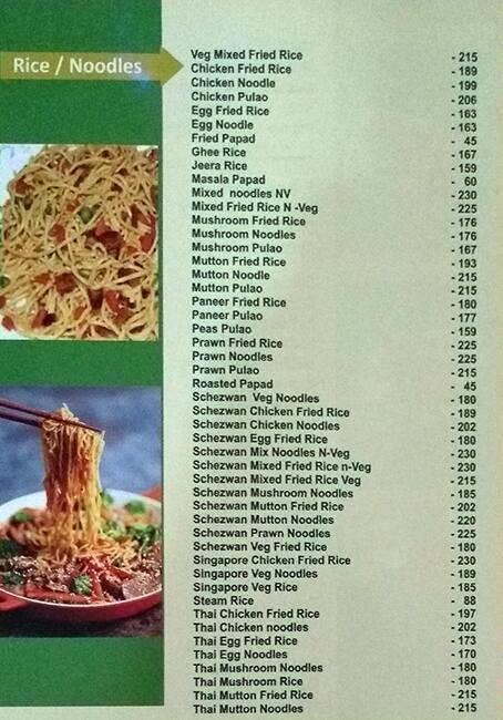 Madurai Kannappar Mess menu