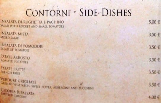Menu di piazza cavour 