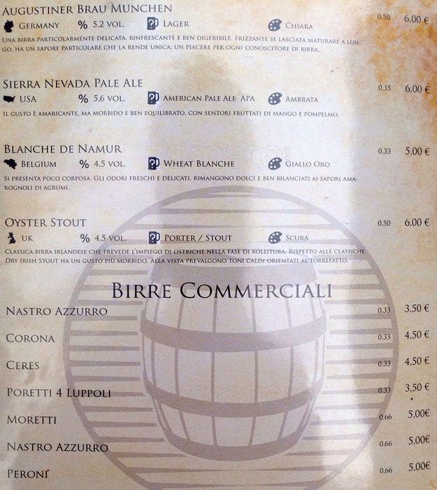 Menu di piazza cavour 