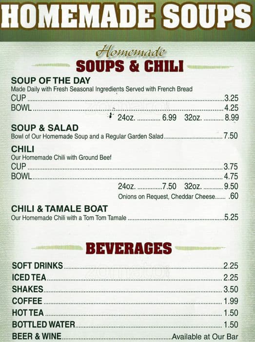 Menu at The Patio BBQ, Orland Park, W 159th St