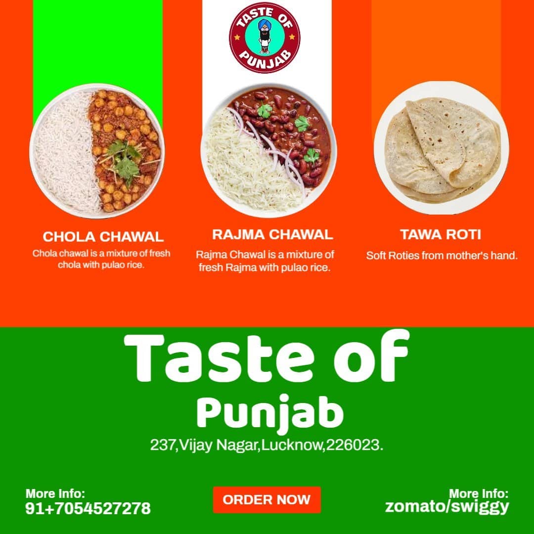 Menu of Taste Of Punjab, Alambagh, Lucknow