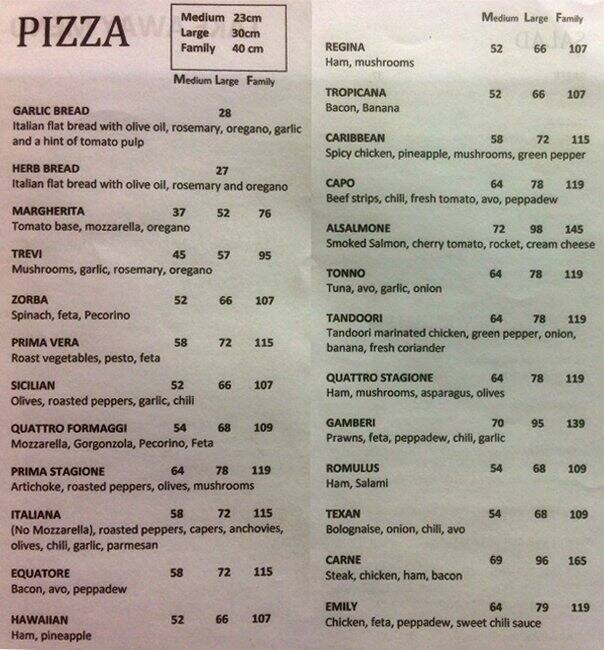 Victor's Pizza and Pasta Menu Zomato SA