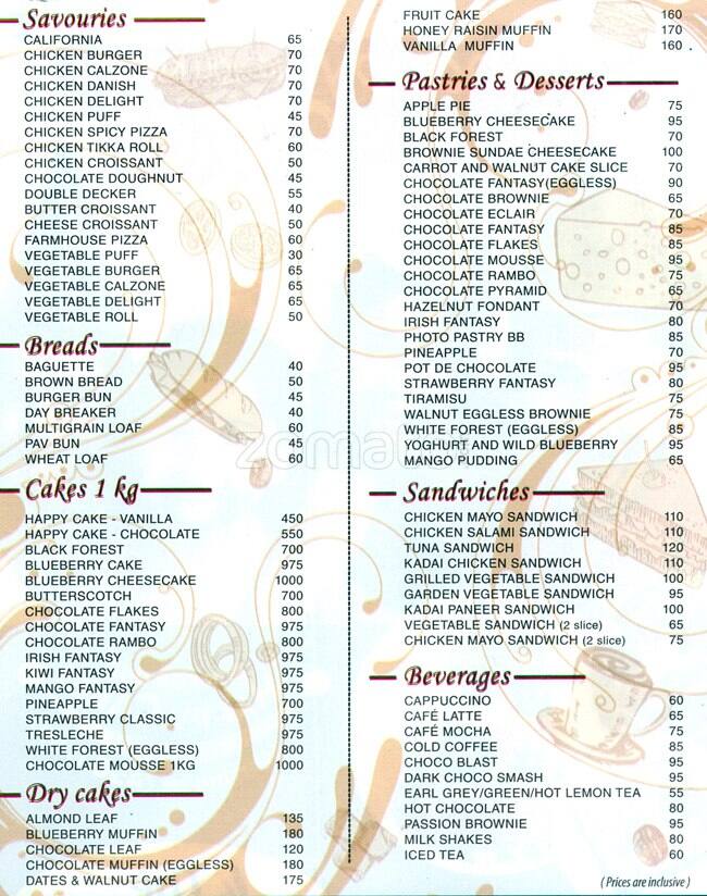 The French Loaf Menu, Menu for The French Loaf, Kilpauk, Chennai Zomato