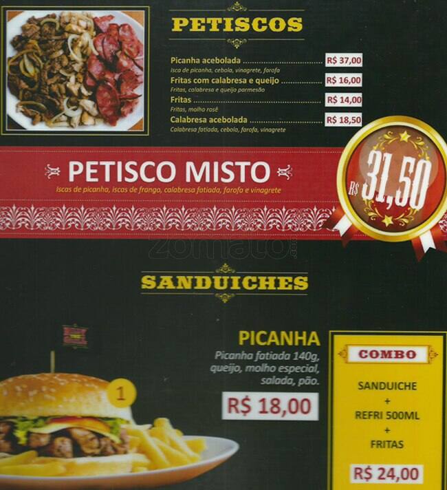 Billy The Grill cardápio