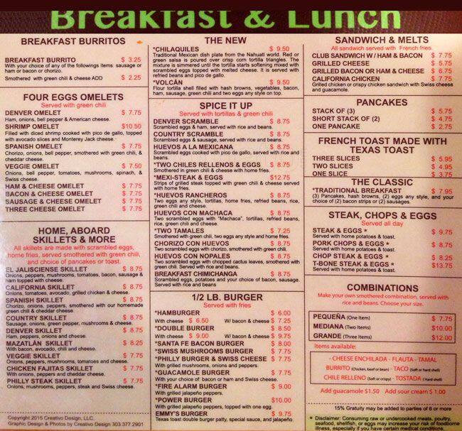 El Jalisciense menu