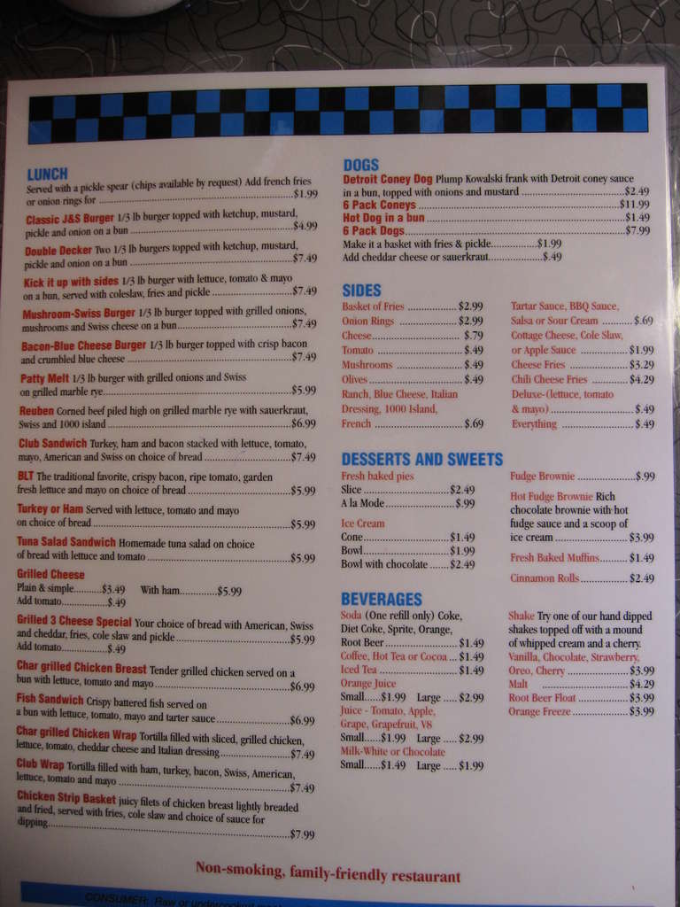 Sue S J S Hamburg Menu Menu For Sue S J S Hamburg Traverse City Traverse City