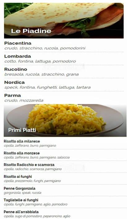 Menu di Il Giardino della Birra 