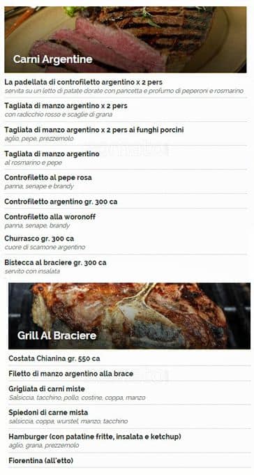 Menu di Il Giardino della Birra 