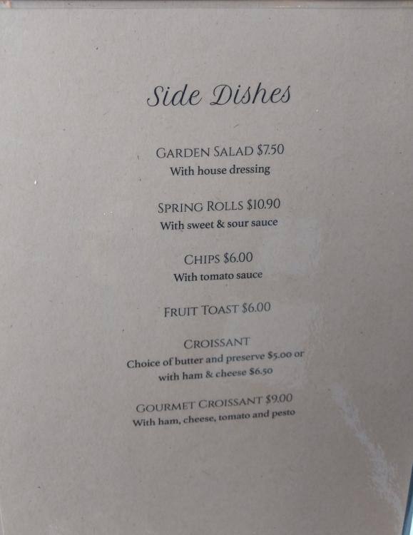 Menu at Aroma Lily Cafe Blanc, Nunawading