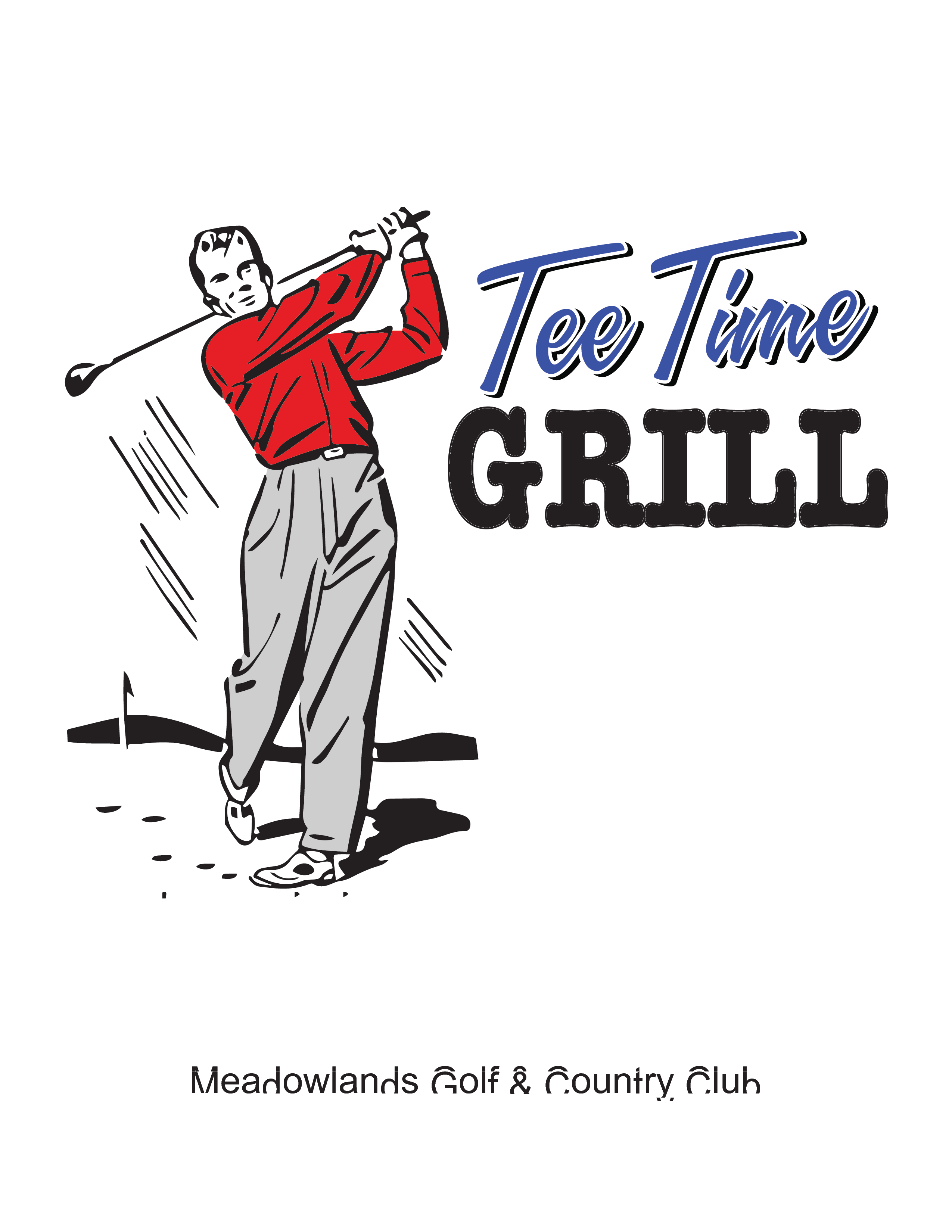 Menu at Tee Time Grill restaurant, Chilliwack