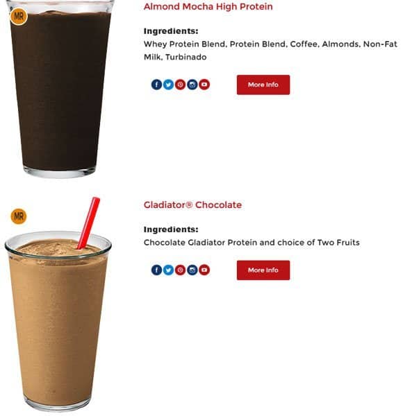 Smoothie King Menu, Menu for Smoothie King, Galleria, Houston