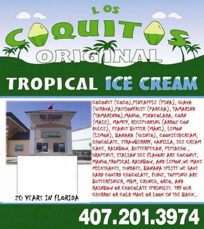 Los Coquitos Original Tropical Ice Cream Menu Urbanspoon/Zomato
