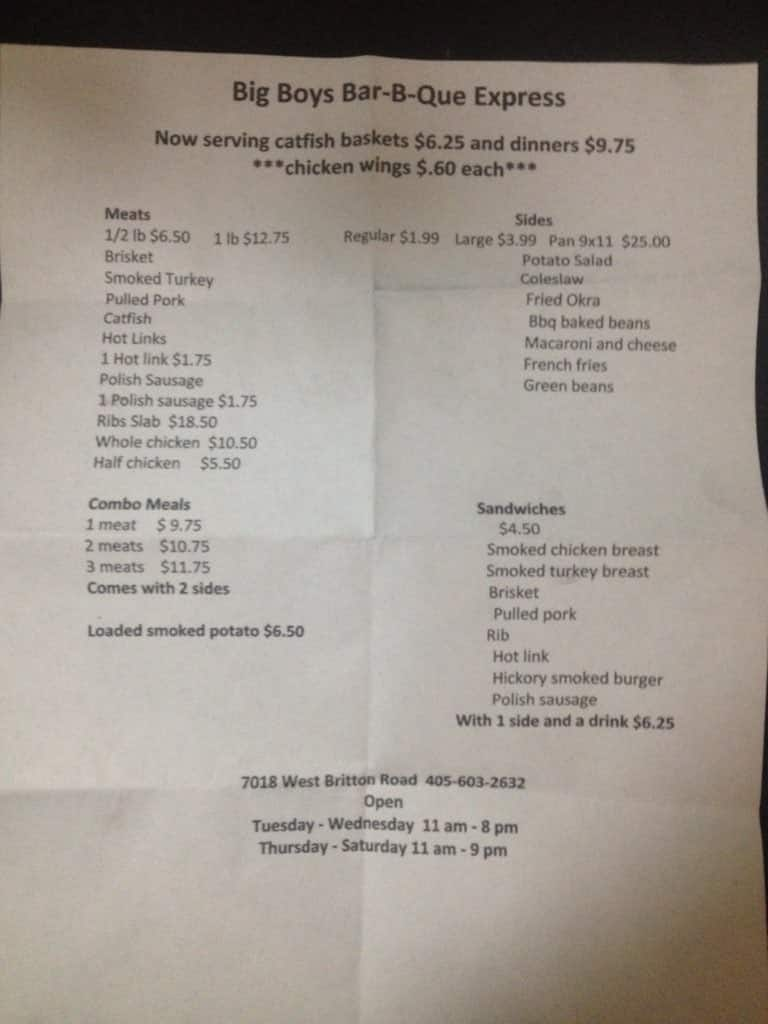 west okc menu