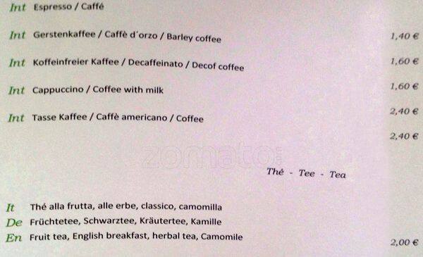 Menu di Delicious - Zum Rosenbaum 