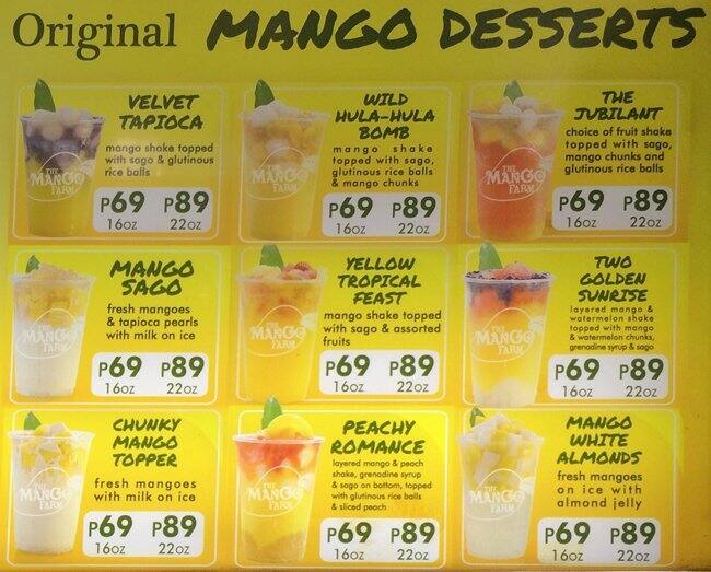Mango Farm Menu, Menu for Mango Farm, North Reclamation Area, Cebu City Zomato Philippines