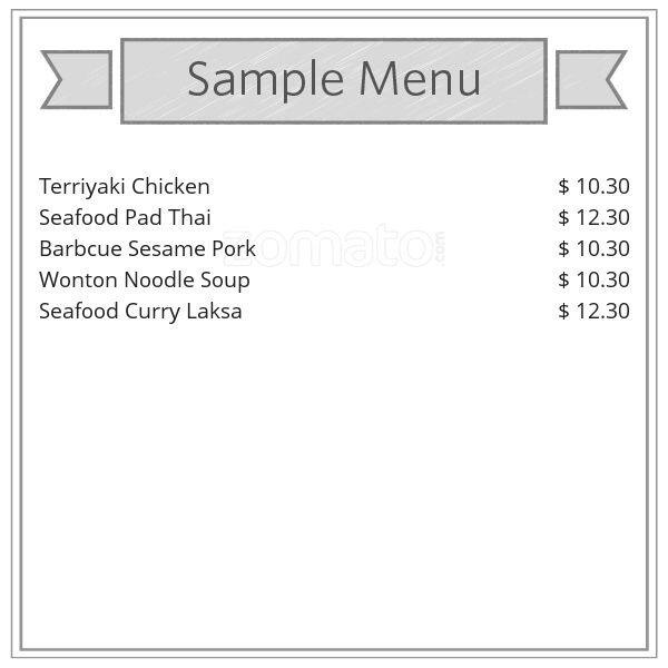 Menu at Starbox Noodle and Sushi fast food, Frankston, Karingal Hub