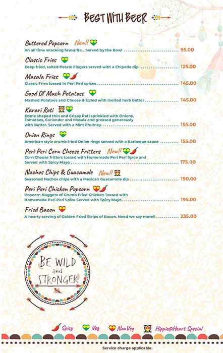 Hippie @ Heart menu