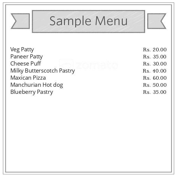 BK-37 Confectionery menu