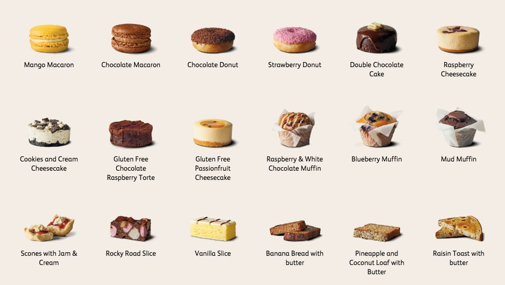 McDonald's menu