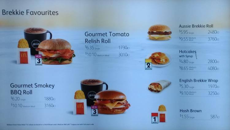 McDonald's Menu, Menu for McDonald's, Bracken Ridge, Brisbane ...