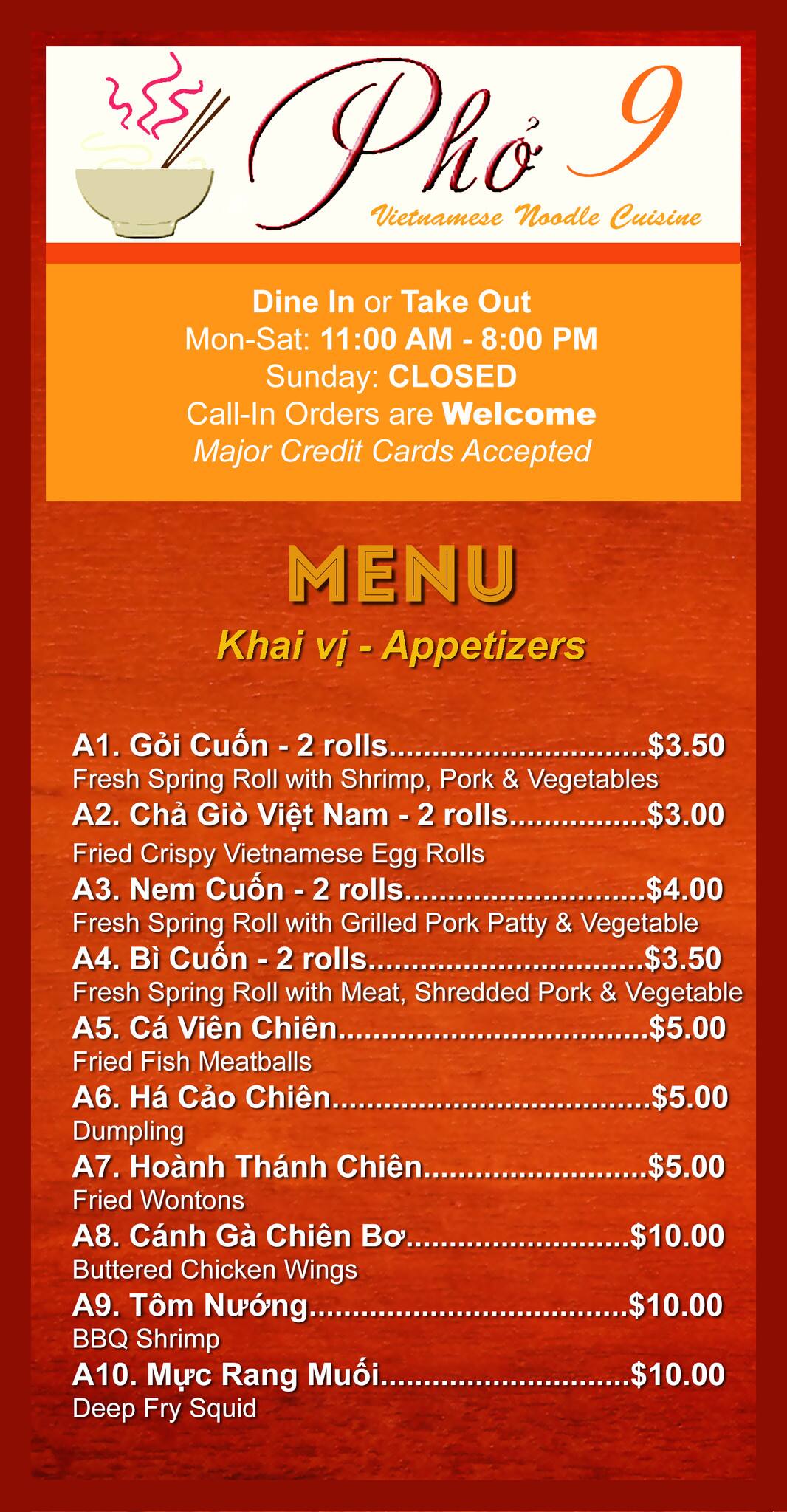 Pho 9 Menu, Menu for Pho 9, Killeen, Killeen Urbanspoon/Zomato