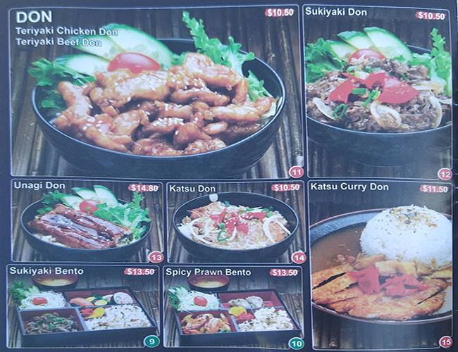 Menu at J.J Sushi restaurant, Carnegie