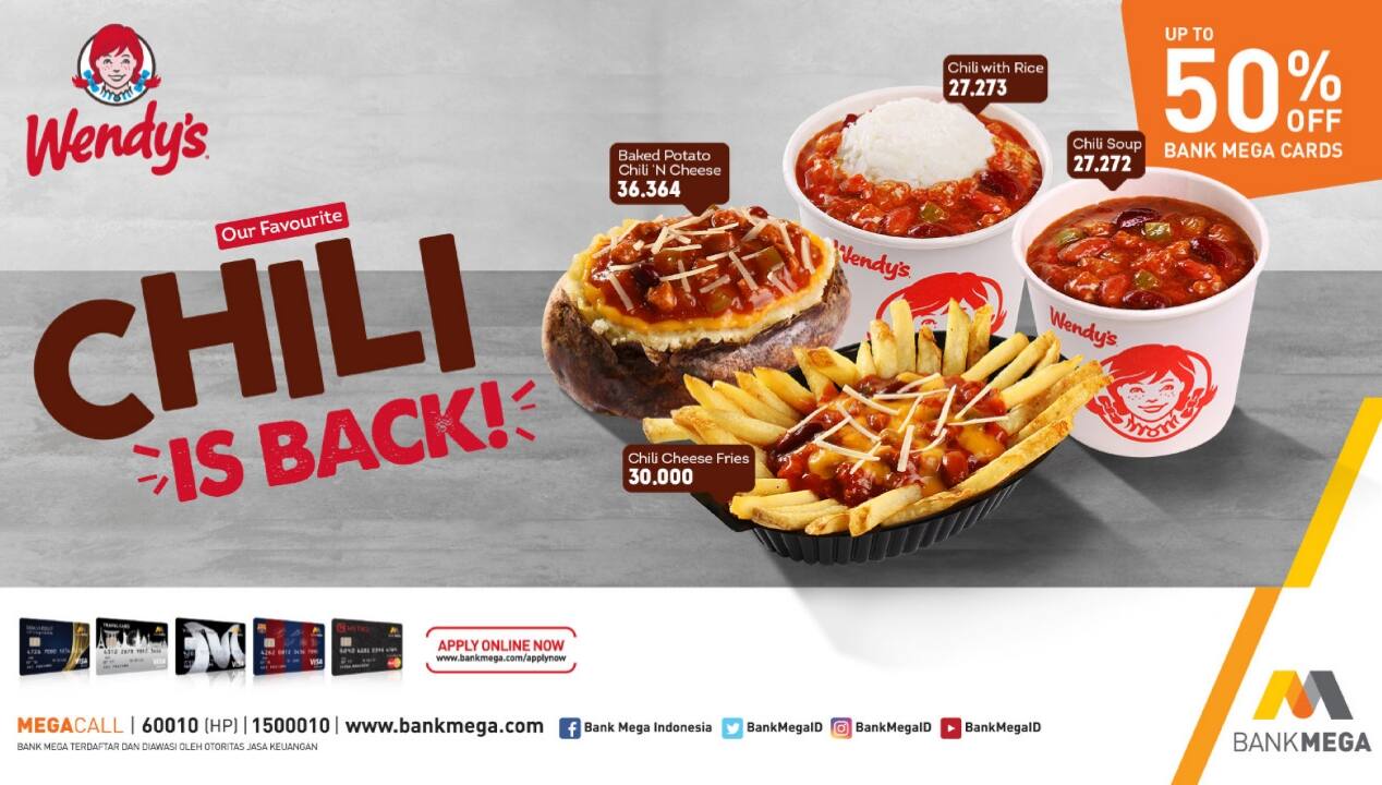 Menu At Wendys Restaurant, Jakarta, Plaza Senayan Lantai Basemen