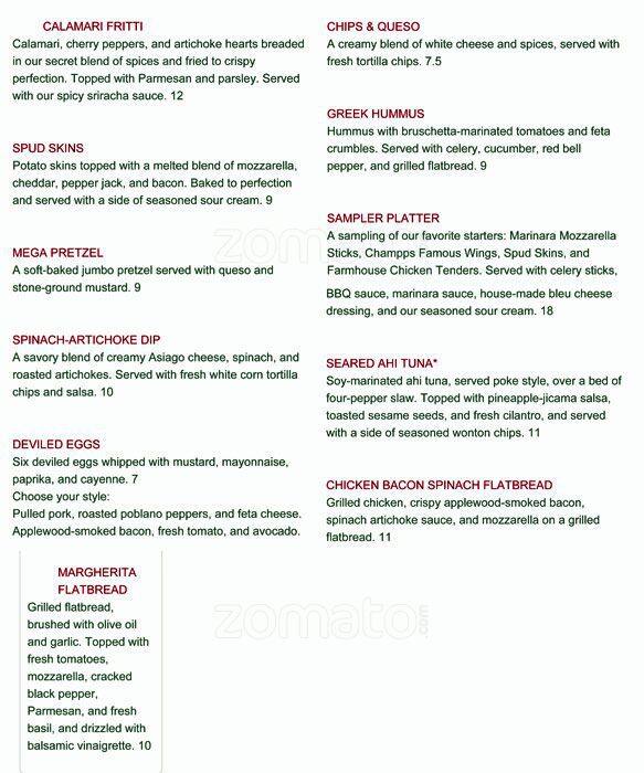 Carta de Champps