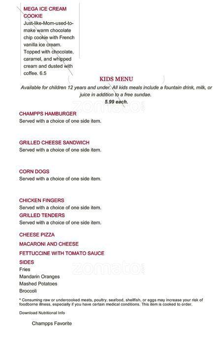 Carta de Champps