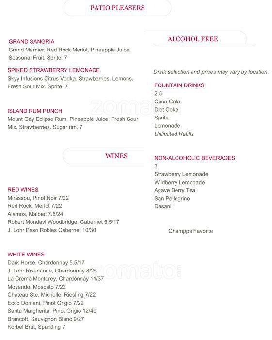 Carta de Champps