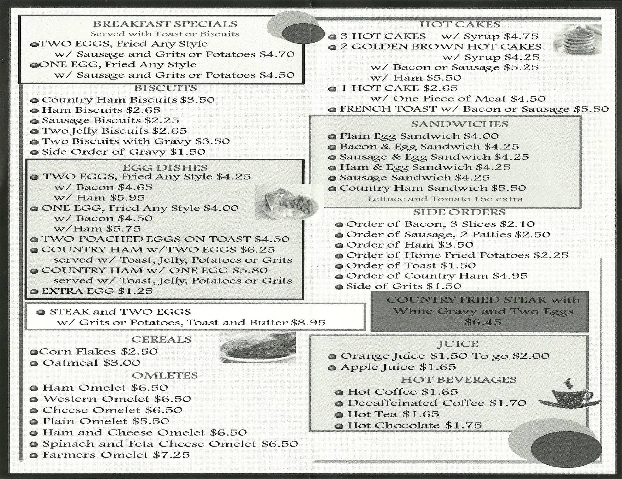 5 Points Restaurant Menu, Menu untuk 5 Points Restaurant, Five Points