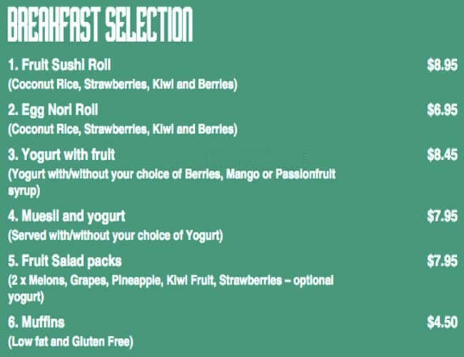 Wasabi Monkey Menu, Menu for Wasabi Monkey, Murdoch, Perth Urbanspoon