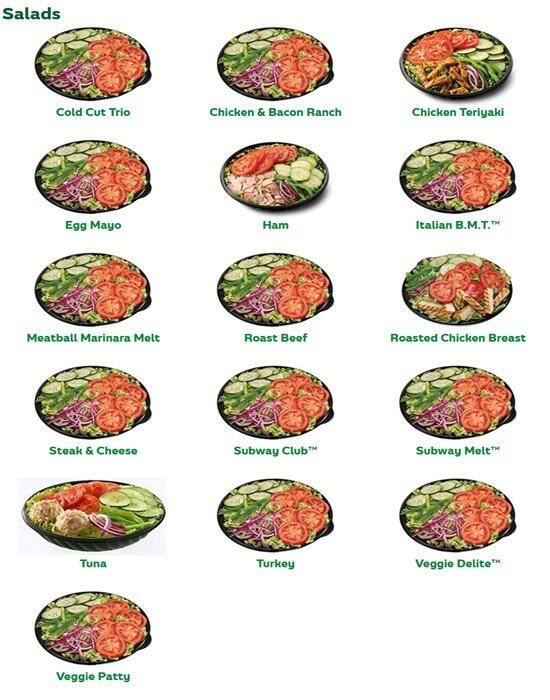 Subway メニュー